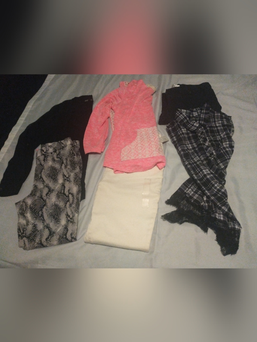 6- Piece L/Xl Pre- Owned Clothing Bundle